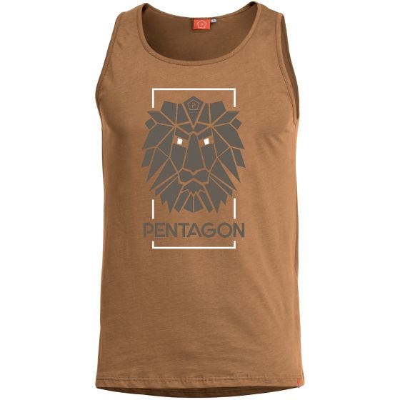 Pentagon Débardeur Astir motif lion Coyote