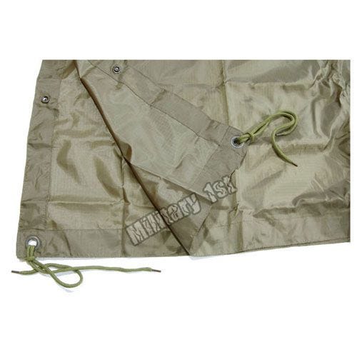 Poncho en Ripstop imperméable vert olive