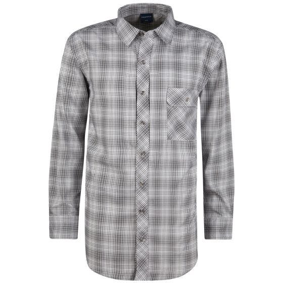 Propper Chemise Covert boutonnée à manches longues Plaid gris acier