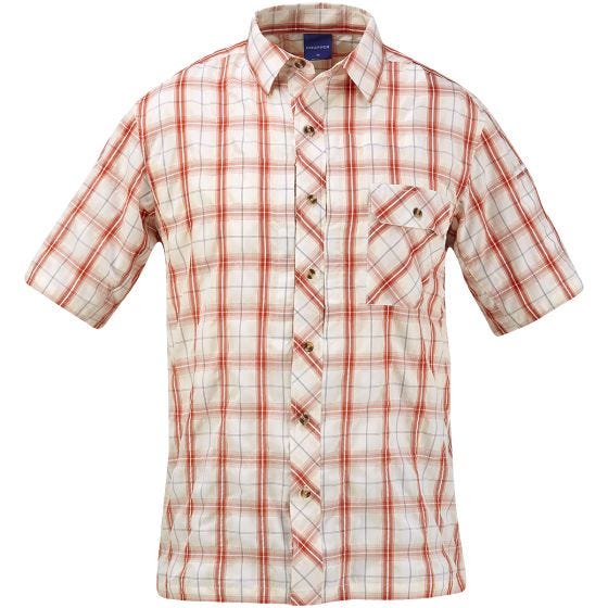 Propper Chemise Covert boutonnée à manches courtes Brick Plaid