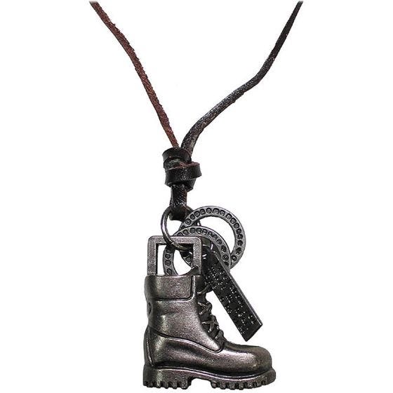 Pure Trash Collier à pendentif botte argenté