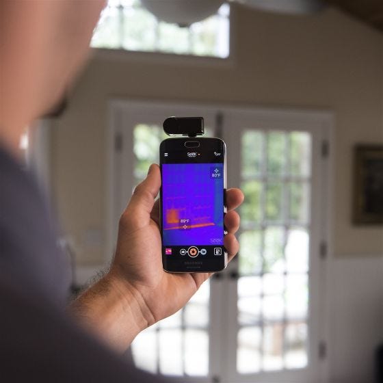 Seek Caméra thermique compacte pour Android noire