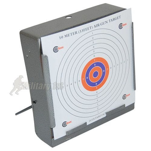 SMK Cible Porte-cible avec récupérateur de balle 14 x 14