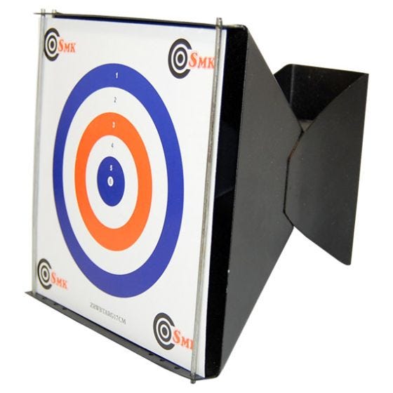 SMK Porte-cible conique avec récupérateur de balle 17 x 17