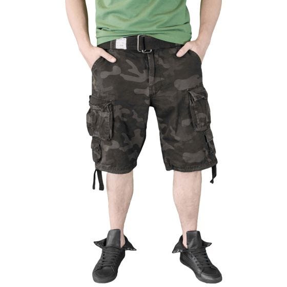 Surplus Short Division Black Camo