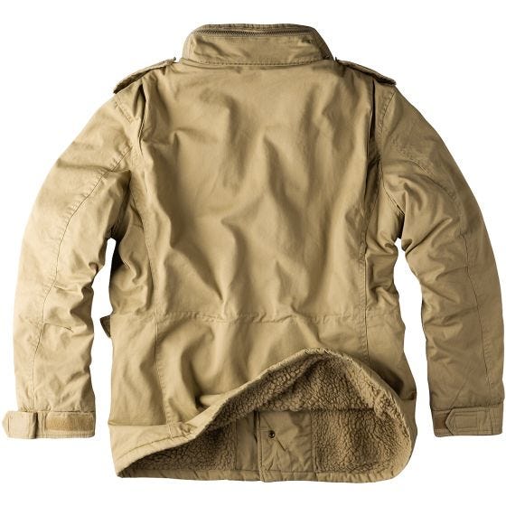 Surplus Veste d'hiver de parachutiste beige délavée