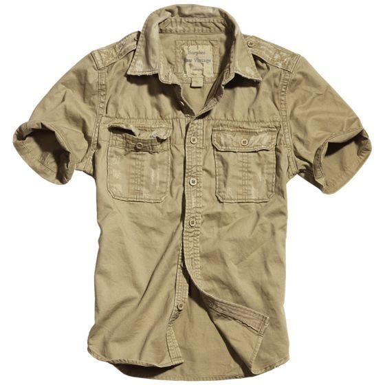 Surplus Chemise à manches courtes Raw Vintage beige