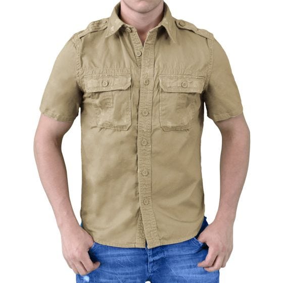Surplus Chemise à manches courtes Raw Vintage beige