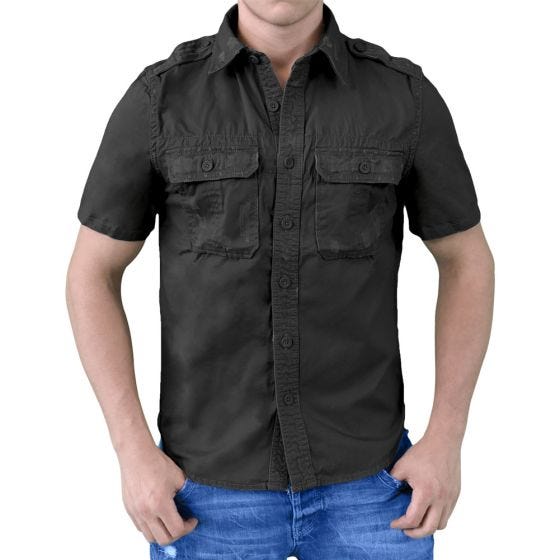 Surplus Chemise à manches courtes Raw Vintage noire