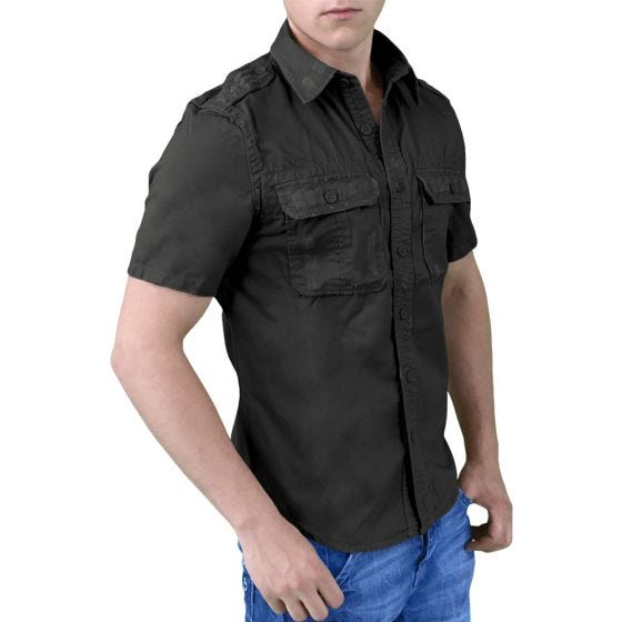 Surplus Chemise à manches courtes Raw Vintage noire