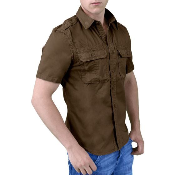 Surplus Chemise à manches courtes Raw Vintage marron