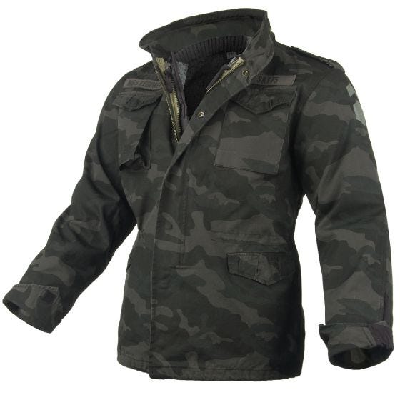 Surplus Veste M65 Regiment Black Camo