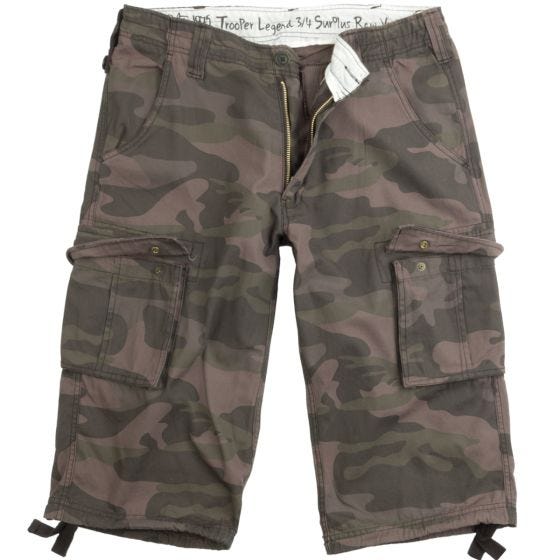Surplus Short 3/4 Trooper Legend Black Camo
