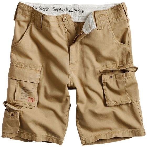 Surplus Short Trooper beige délavé
