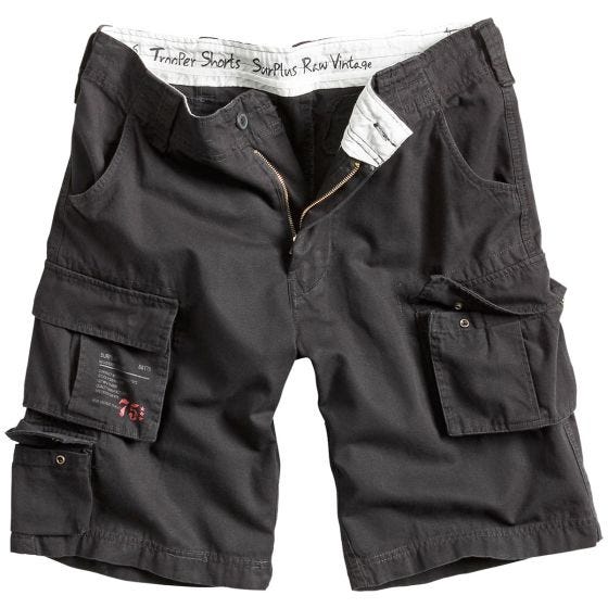Surplus Short Trooper noir délavé