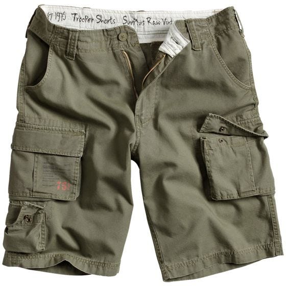 Surplus Short Trooper vert olive délavé