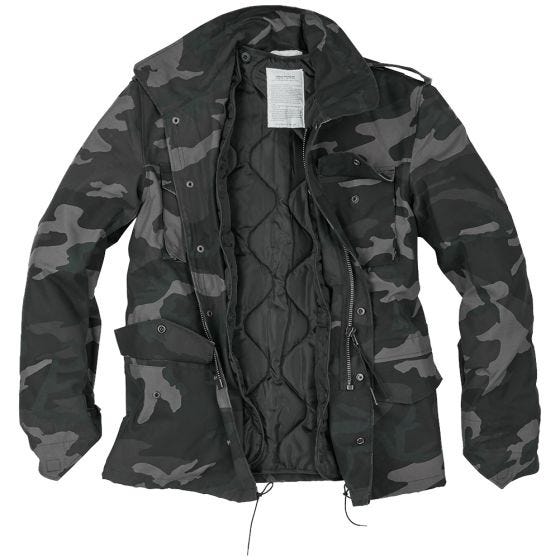 Surplus Veste de combat américaine M65 Black Camo