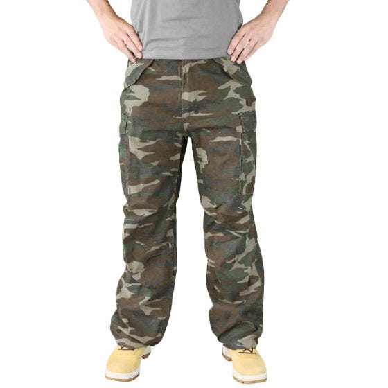 Surplus Pantalon treillis Vintage Woodland