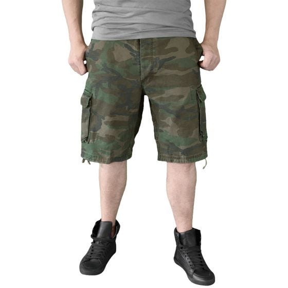 Surplus Short délavé Vintage Woodland