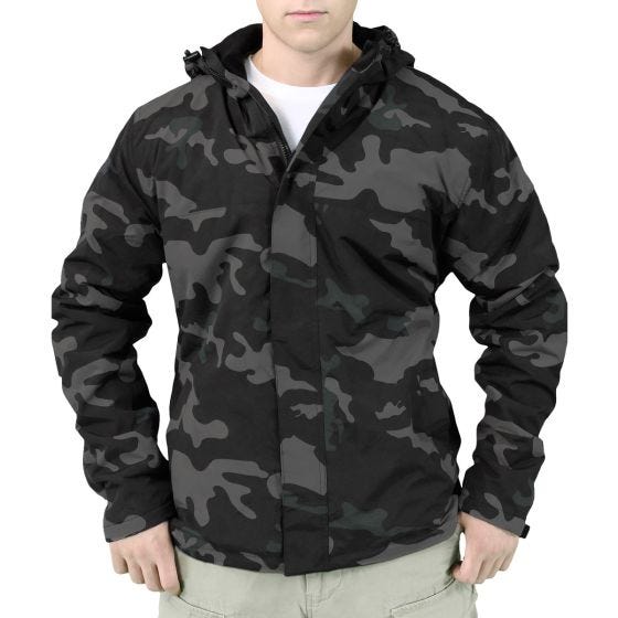 Surplus Coupe-vent à fermeture Éclair Black Camo