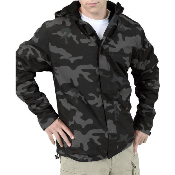 Surplus Coupe-vent à fermeture Éclair Black Camo