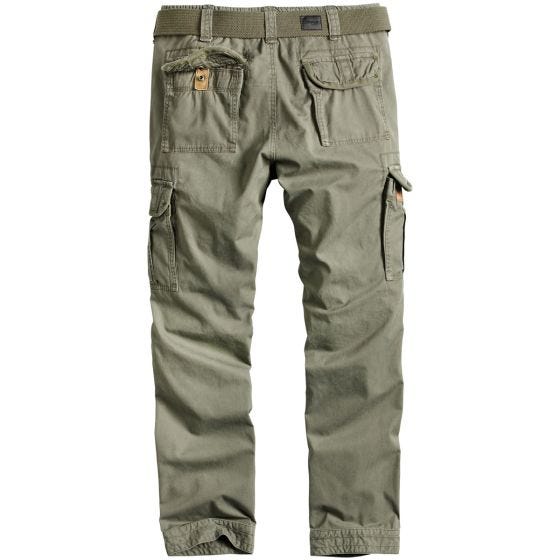 Surplus Pantalon Premimum Slimmy vert olive délavé
