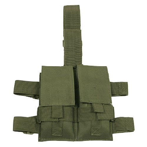 MFH Holster de cuisse avec porte-chargeur double vert olive