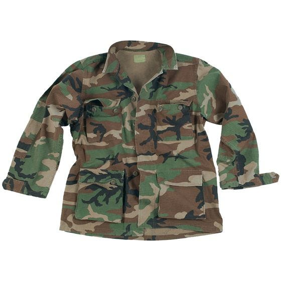 Teesar Chemise BDU prélavée en Ripstop Woodland