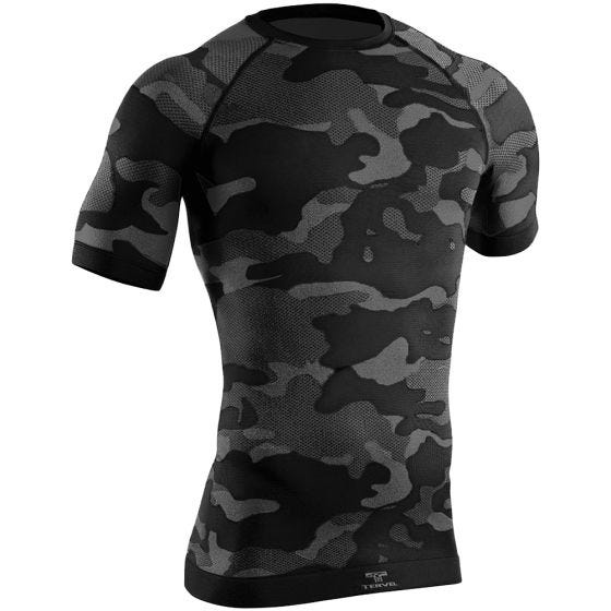 Tervel Maillot tactique à manches courtes Optiline Light noir/gris