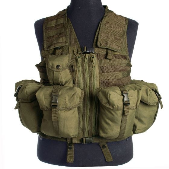 Mil-Tec Gilet tactique Modular System vert olive