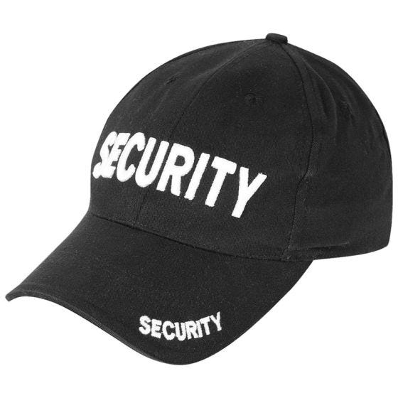 Viper Casquette avec inscription Security noire