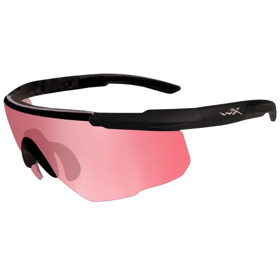Wiley X Lunettes Saber Advanced avec verres vermillon et monture noire mate