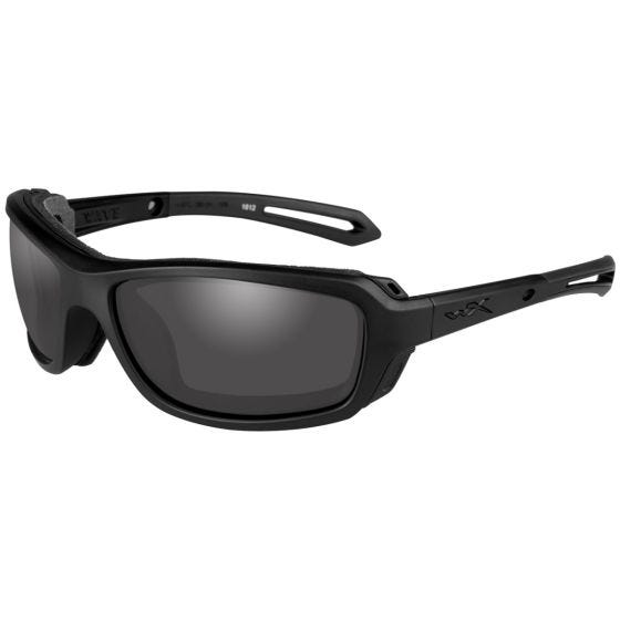 Wiley X Lunettes WX Wave avec verres couleur gris fumé et monture noire mate