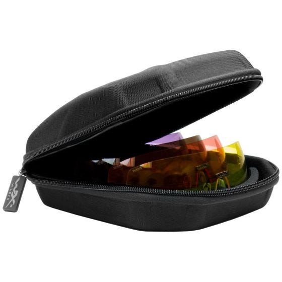 Wiley X Lunettes WX Detection verres transparents + jaunes + oranges + violets + couleur cuivre/monture noire mate