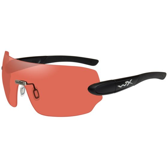 Wiley X Lunettes WX Detection verres transparents + jaunes + oranges + violets + couleur cuivre/monture noire mate