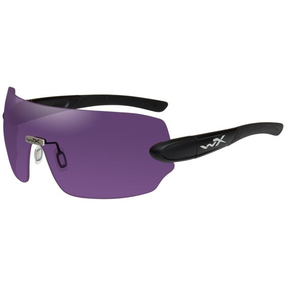 Wiley X Lunettes WX Detection verres transparents + jaunes + oranges + violets + couleur cuivre/monture noire mate