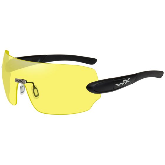 Wiley X Lunettes WX Detection verres transparents + jaunes + oranges + violets + couleur cuivre/monture noire mate