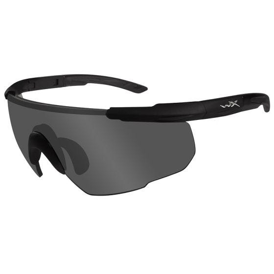 Wiley X Lunettes Saber Advanced avec verres gris fumés et monture noire