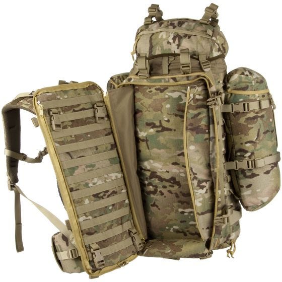 Wisport Sac à dos avec housse pour fusil ShotPack 65 L MultiCam