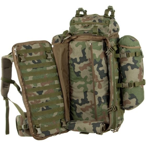 Wisport Sac à dos avec housse pour fusil ShotPack 65 L PL Woodland