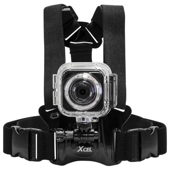 Xcel Harnais de poitrine avec fixation pour caméra noir