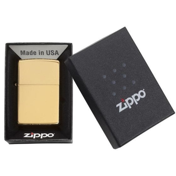 Zippo Briquet en laiton brillant