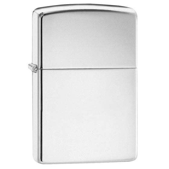 Zippo Briquet de taille normale chromé brillant