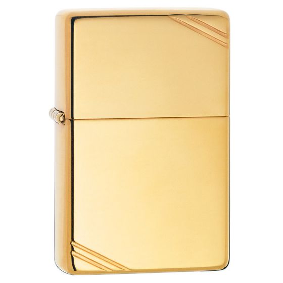 Zippo Briquet en laiton effet vintage brillant